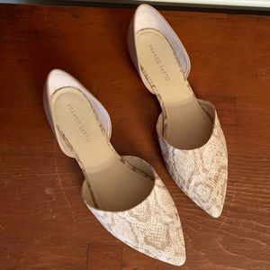 Franco Sarto snakeskin flats